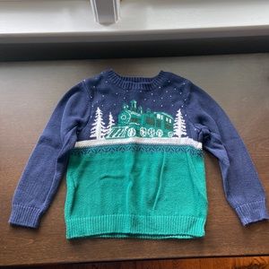 Janie and Jack 3 boys train holiday sweater 100% Cotton